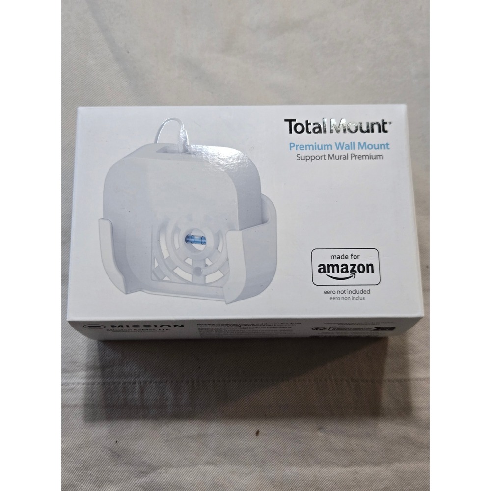 Total Mount Premium Wall Mount for eero WiFi White Mission Cables 2744